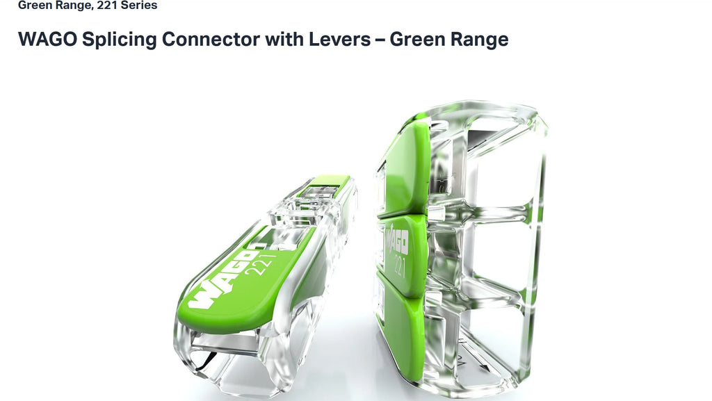 10pcs/lot WAGO 221-422/221-423/221-425 green and environmentally friendly wire quick connector terminal block