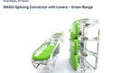 10pcs/lot WAGO 221-422/221-423/221-425 green and environmentally friendly wire quick connector terminal block