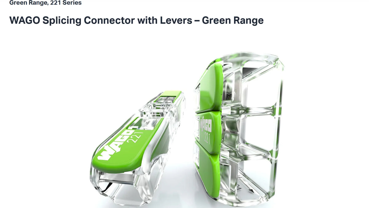10pcs/lot WAGO 221-422/221-423/221-425 green and environmentally friendly wire quick connector terminal block