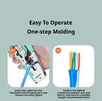 SAMZHE RJ45 Crimp Tool Crimper Cutter for Cat5e/6/7/8 8P 6P Modular Connector Ethernet All-in-one Wire Tool ﻿Ethernet Modular