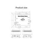 RS232 RS485 Serial to Ethernet Converter Serial Device Server Support TCP/IP Modbus RTU to TCP USR-TCP232-410s