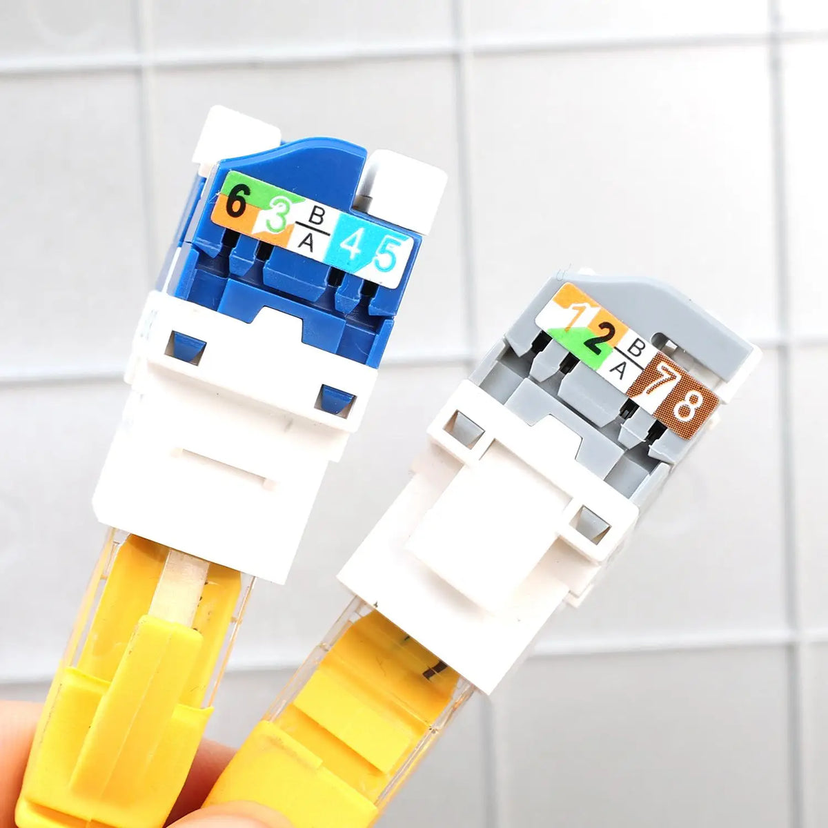 5/3/1PCS RJ45 Cat6 Keystone Jack Module Connector No Punch Down Tool Required Module Coupler Network Cat5e Cat6A Adapters