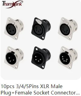 1pc Metal Round/D Type Module RJ45 CAT6&USB 2.0/3.0&Type C&HDMI-Jack Socket Through Network Panel Mounting Electronic Connector