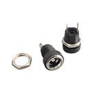 5/10pcs DC-022B 5.5x2.1mm 5.5*2.5mm DC Power Female Socket DC022B 3.5x1.3mm DC 2Pin Jack Hole Panel Mount Connector Adapter