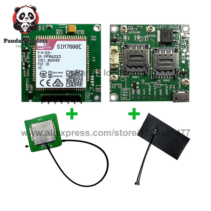 1PC SIMcom SIM7000E Core Board 4G GPS Development LPWA NB-IOT VOLTE TTL Serial Port Compatible with SIM7000 SIM800F SIM900 Kit