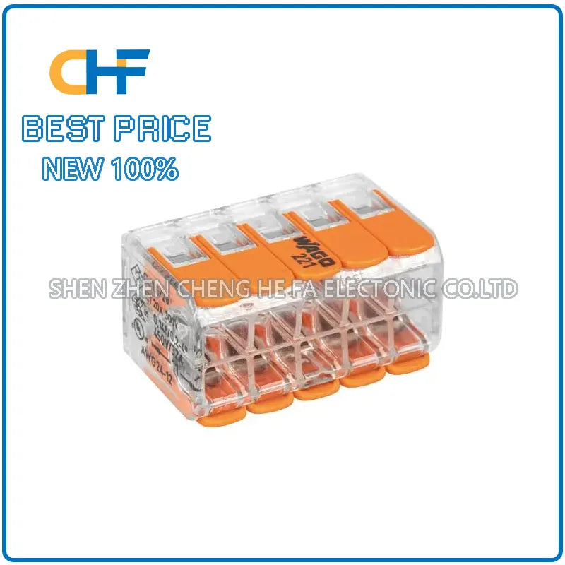 10PCS 221-420 WAGO universal terminal block, one in nine out wire connector, branching and merging device, brand new original