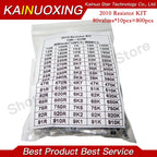 50/200/330/660/720/2000/4000PCS 0402 0603 0805 1206 1210 2512 SMD Resistor Kit Assorted Kit 10K 100K 1R 100R 220R 1% 5%