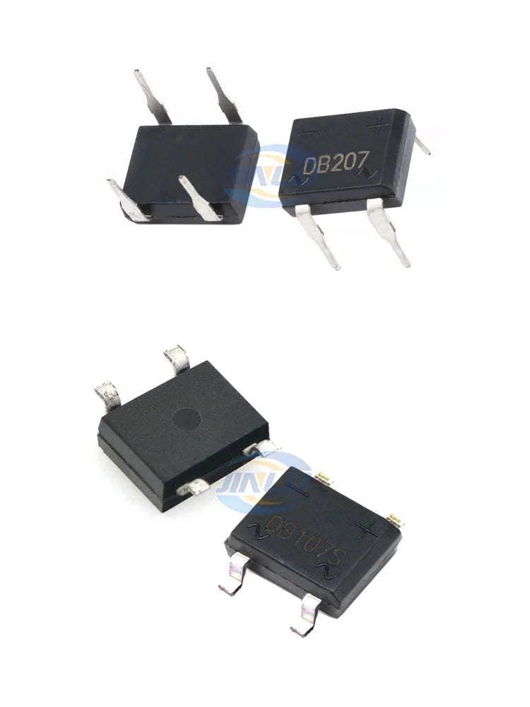 10PCS DIP-4 Bridge Rectifiers 1000V 2A DB104 DB157 DB107 DB207S DB107S MB10M ABS210 SOP-4 DB105S DB106S DB157S MB6M ABS10
