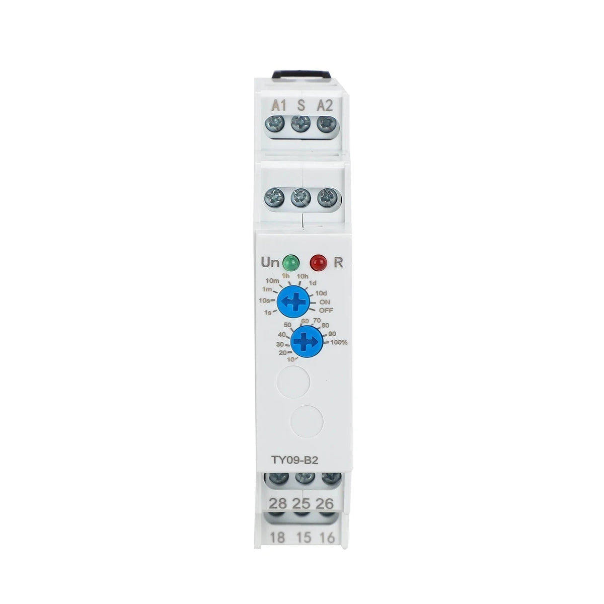 Din Rail Time Relay A Power-On Delay B Delay Disconnection AC/DC 12V-240V 16A 0.1S~10 Days Power-on delay automatic switch