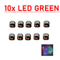 70mm USB Wireless Power Supply Transmitter Coil Charging Module + 10pcs Wireless Led Receiver Lamp Lighting Light Toy Mode