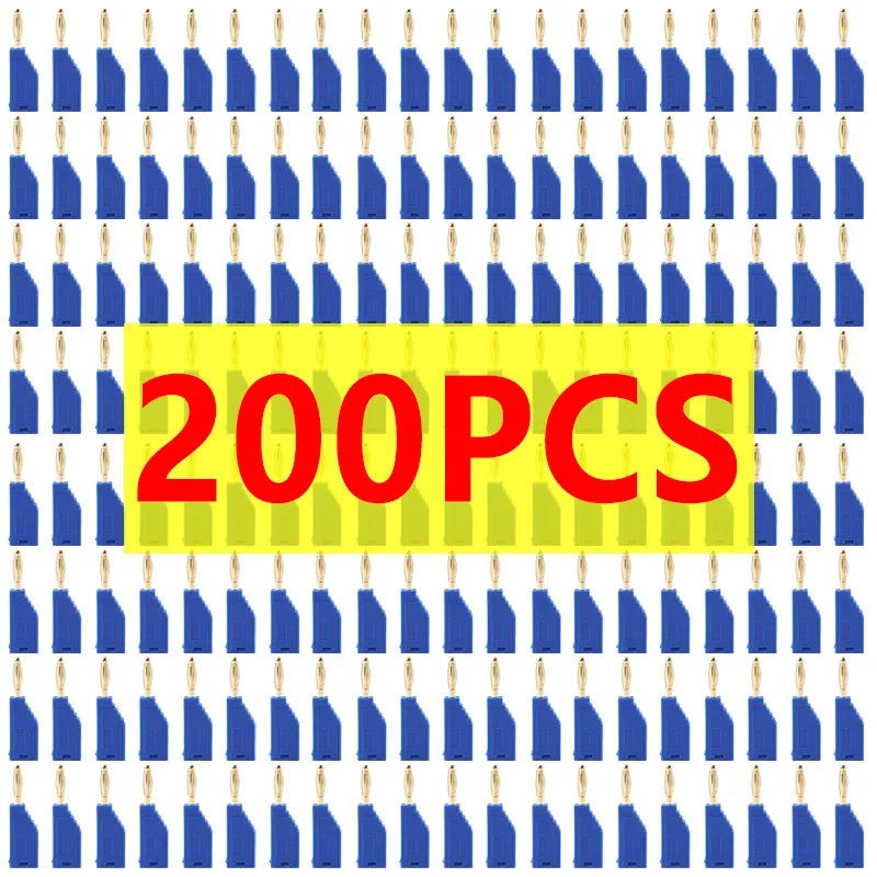 20/80/200Pcs Copper Nickel Plated 2MM Stackable Banana Plug Soldering Electrical Connector DIY Tools