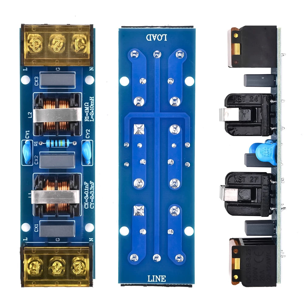 6A/25A power filter EMI high-frequency two-stage power low-pass filter board for precision instruments, automation, etc