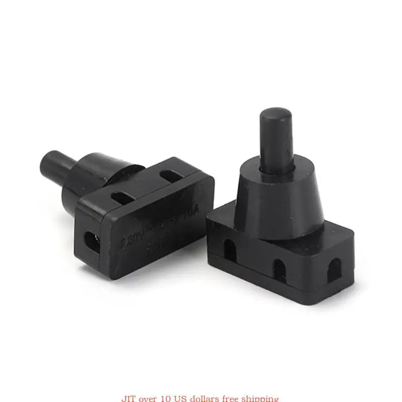 Mini Power Switches ON/OFF Push Button for Home Lamps Industrial Field AC250V 10A 2 Pins Latching Pressure