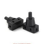 Mini Power Switches ON/OFF Push Button for Home Lamps Industrial Field AC250V 10A 2 Pins Latching Pressure