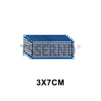3x7cm 4x6cm 5x7cm 7x9cm Double Sided Circuit Boards DIY Electronic Kit Prototype BoardsBlue Circuit Perfboard