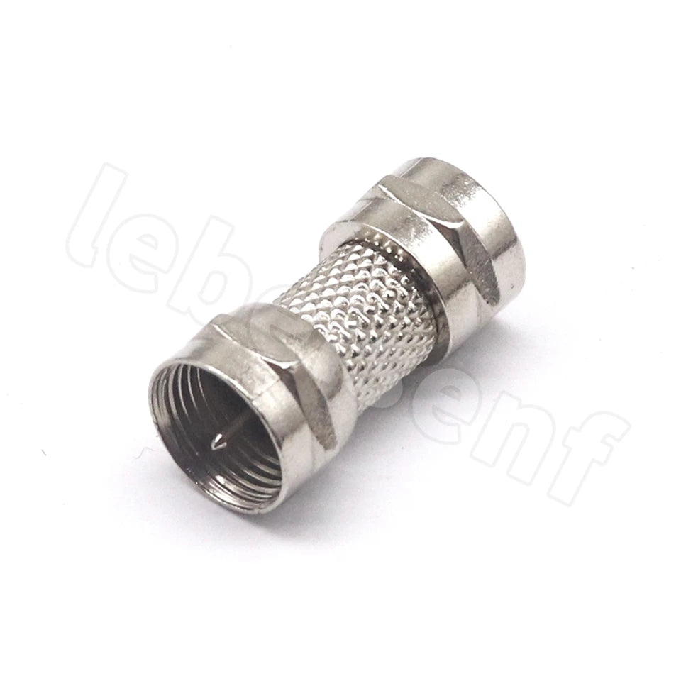 5pcs British F-head zinc alloy direct connection 90 degree elbow cable TV inch docking F tee four-way F-JKK