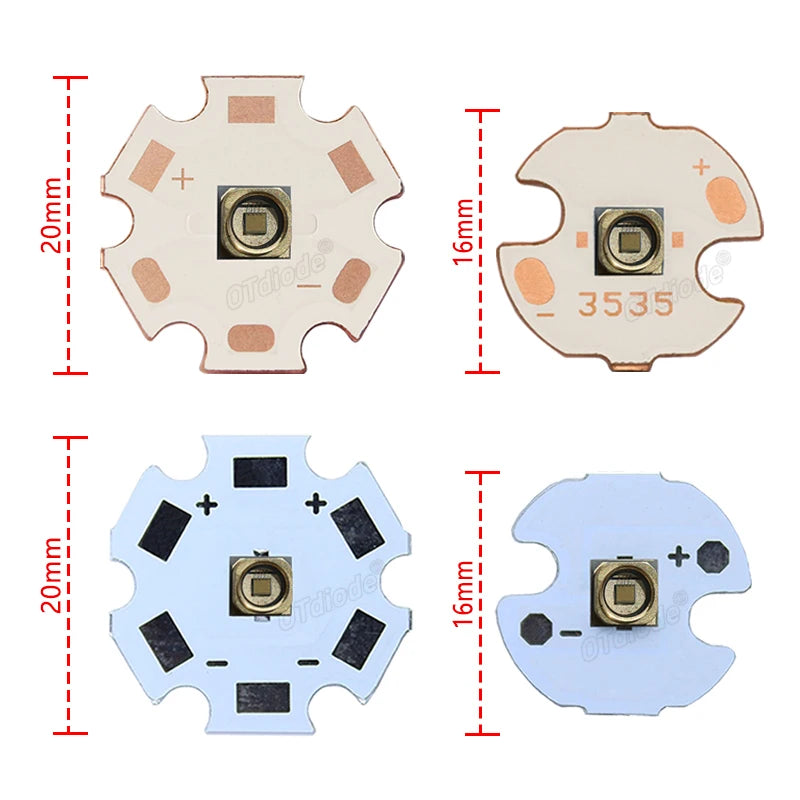 LED 3W 5W 3535 Laser VCSEL Infrared IR 808nm 850nm 940nm 980nm 1064nm Bead Lamp Patch Light Sensing Monitoring Night Vision Diod