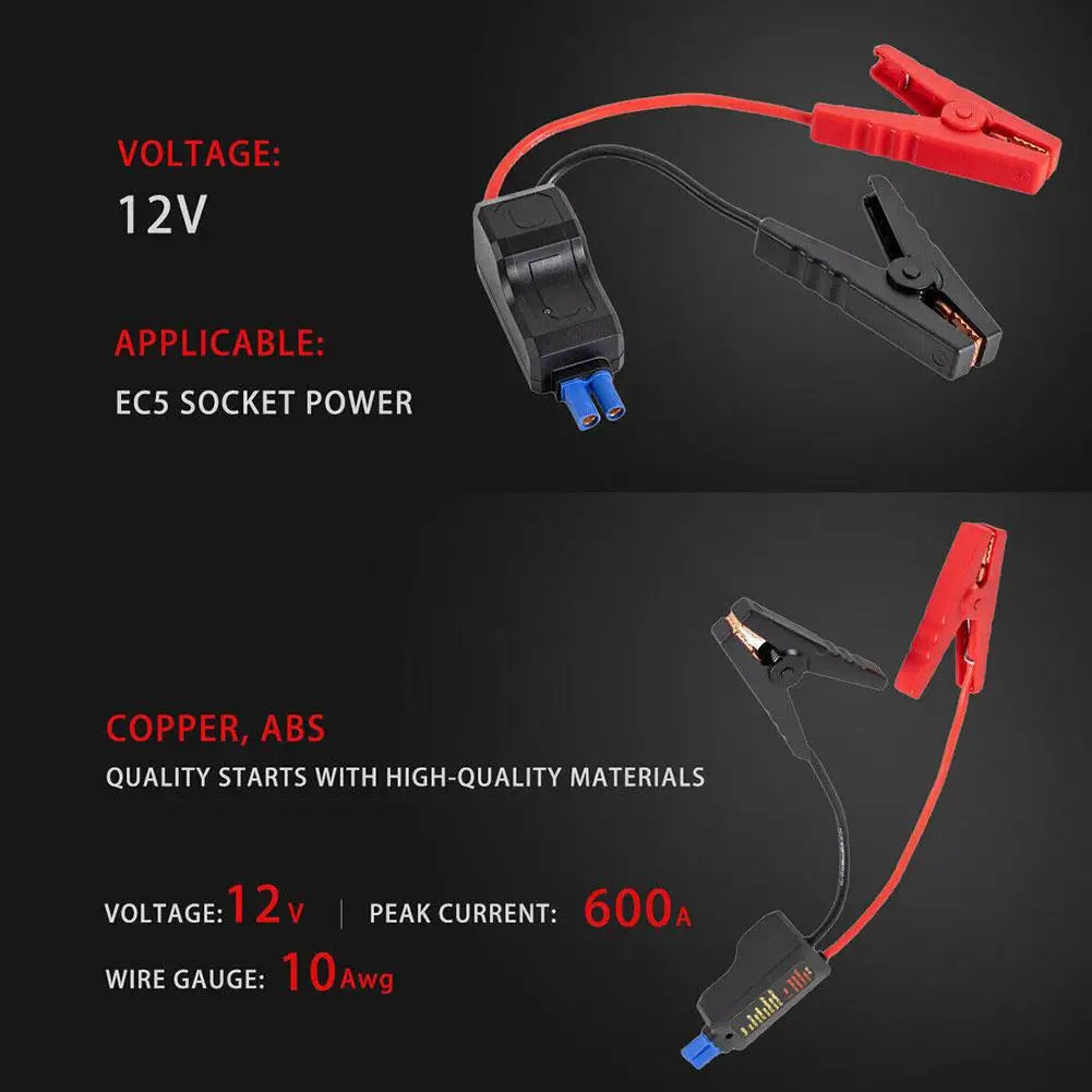 Car Emergency Power Relay Battery Jump Cable Connection Line Jumper Cable Crocodile Clip Connector Car Automotive Accessories