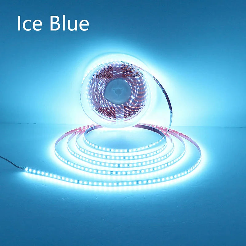 110V 220V LED Strip 2835 120LEDs/m Home Lamp Strip Red Ice Blue Green Yellow Pink 120V 230V Flexible Cuttable 20M Soft Light Bar