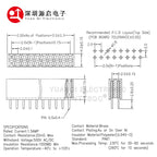10pcs 2.0mm Double Row Straight Female 2-40P Pin Header Socket Connector 2x2/3/4/5/6/7/8/9/10/12/14/15/20/25Pin PH=4.3MM/6.35MM