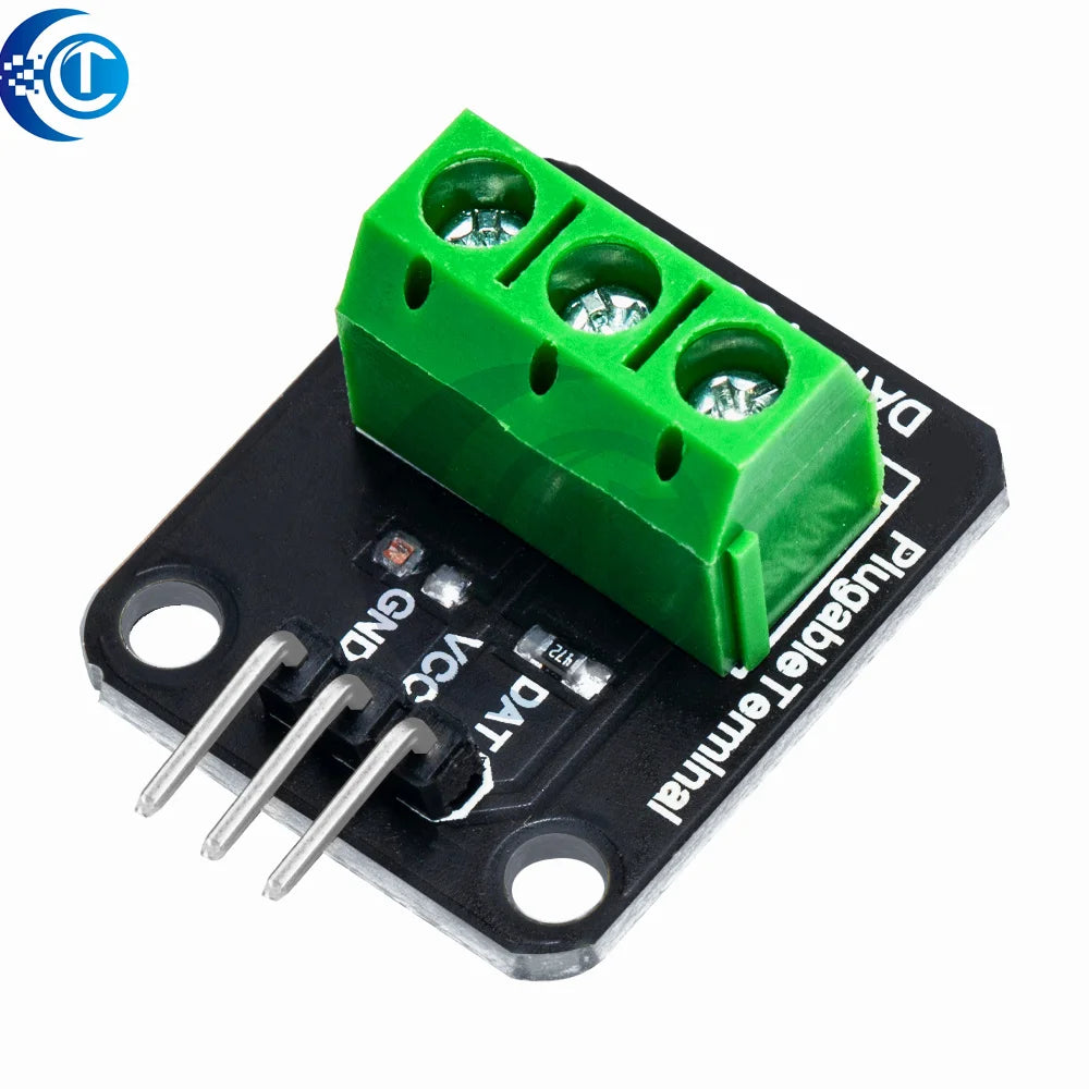 Waterproof DS18B20 Temperature Sensor Module Kit  100CM Digital Sensor Cable Stainless Steel Probe Terminal Adapter For Arduino