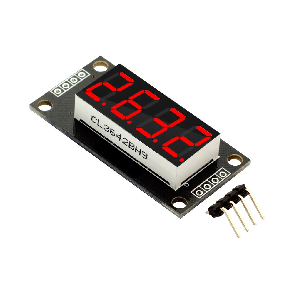 0.36 Inch 0.36" 4-Digit Red/Green/Yellow/Blue/White LED Digital Display Tube Decimal 7 Segments TM1637 Module For Arduino