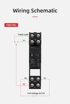 ENMG G2RL-1-E/G2RL-2 DIN Rail Relay 16A 24VDC SPDT LED Indicator Compact Electromagnetic Relay with Surge Protection TVS