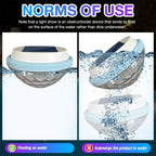 1-2Pack Solar Floating Pool Lighting, RGB Colour Changing Waterproof Pond Lights for Decoration of Swimming Pools, Yard Roads