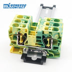 5Pcs ST 16-PE 16mm² Ground Connector Din Rai Terminal Blockl Spring-Cage Connection 16mm Earth Wire ST16-PE