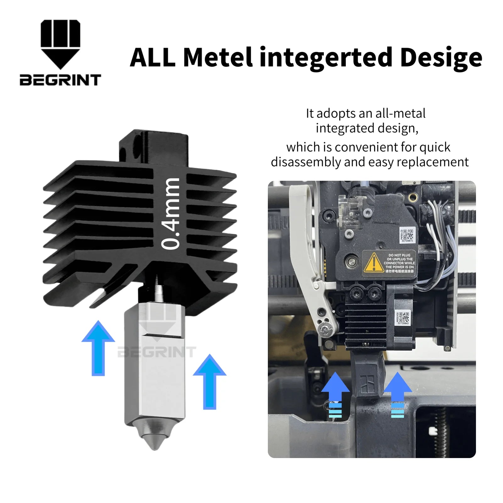 NEW Hotend Kit For Bambu Lab X1 P1 Hot end Print Head With Thermistor Ceramic heater bambu lab X1C P1P P1S 3D Printer HOTEND