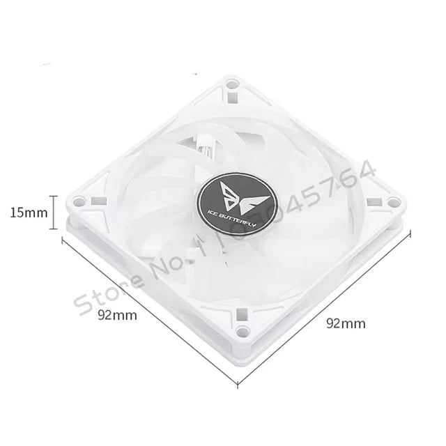 PC Cabinet RGB Fan 9cm Ultra-Thin 9215 9225 15mm 25mm Slim ITX Case Cooler Fans 5V 3Pin ARGB+ 4Pin PWM Control Black White