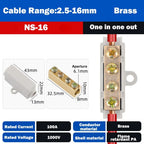Wire Connector High Power Splitter Quick Electrical Cable Terminal Blocks Junction Box Connectors Large Current Conductor Brass