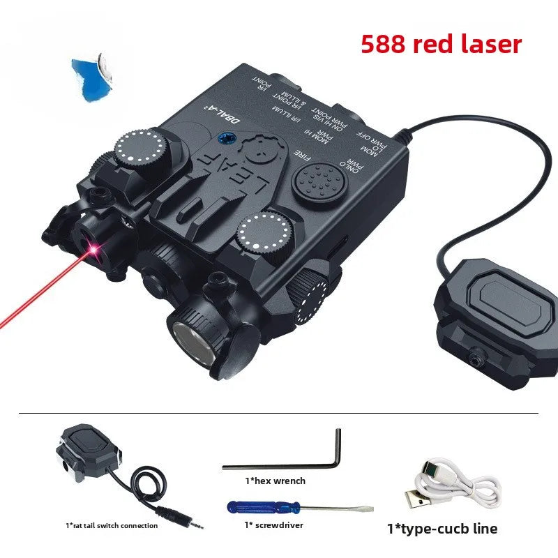 DBAL-A2 PEQ15 Red Green Dot IR Laser Sight  Light Tactical M600 Flashlight Armas White Scout Lamp Fit 20MM Picatinny Rail