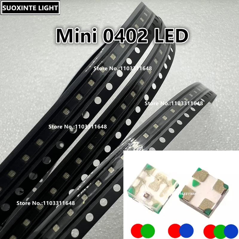 Mini 0402 SMD LED, Red True-green, Red-blue, RGB-Common Anode, 1010 Light Emitting Diode Lamp Beads