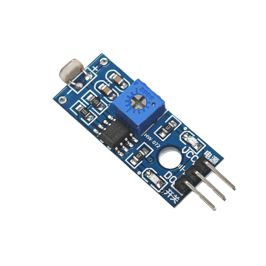 Photosensitive Sensor Module 5516 Photoresistor Sensor LDR Light Detection 3Pin 3.3V-5V for Arduino DIY Adjustable Robot