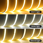 COB LED Strip Light Power Kit 220V 110V AC 3000K 4000K 6000K 2pin 240LEDs/m with IC Driver IP20 8mm PCB Dimmable Linear Lighting