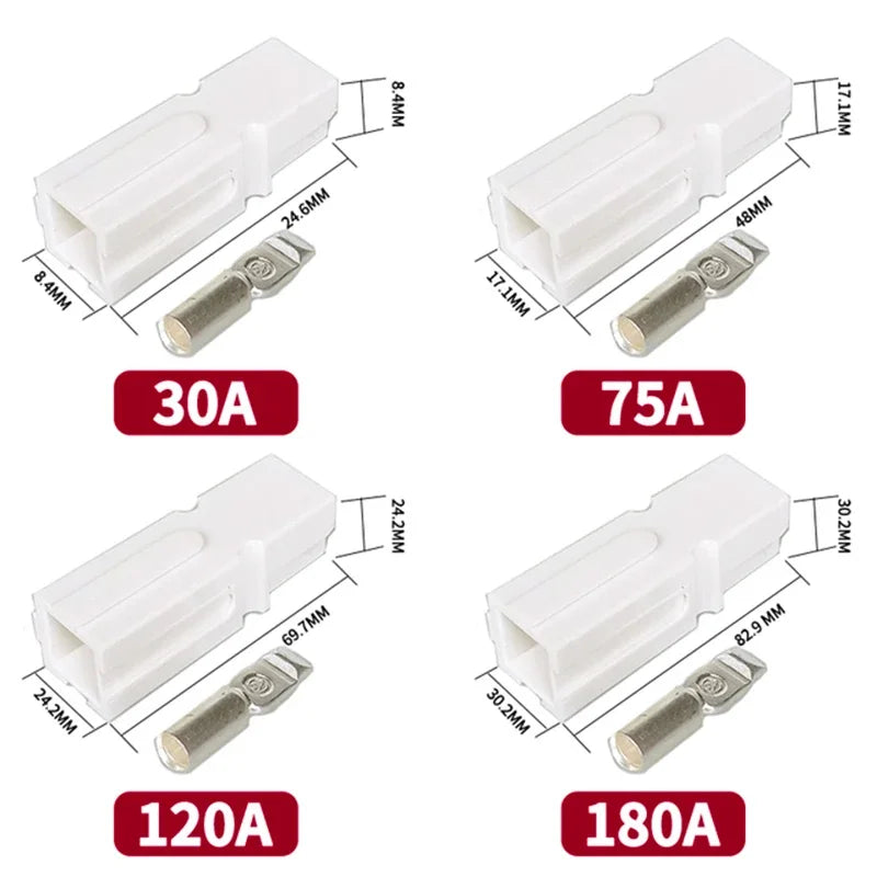10/20Pcs 30A/75A/120A/180A 600V Power Connector Terminals For Powerpole Battery Connector Modular Power Connector