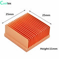 DIY Pure Copper Heatsink Skiving Fin Heat Sink Radiator Cooler for Electronic CHIP Raspberry pi Cooling Heat dissipation