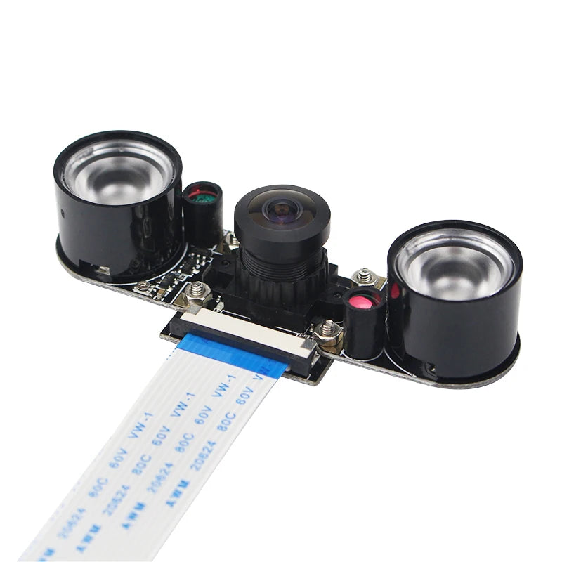 Raspberry Pi Night Vision Camera with 2 Infrared Light 5MP OV5647 Webcam 75 175 IR-CUT Camera for Raspberry Pi 4B 3B+ 3B Zero