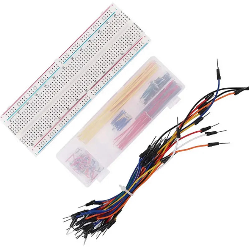 2025 New 830 Hole Breadboard Kit For R3 Component Pack Beginner Kit 3386P Potentiometer Dupont Wire Keypad LED Resistor