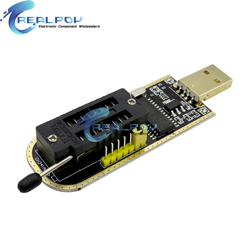 CH341A / CH341B 24 25 Series EEPROM Flash BIOS USB Programmer with Software & Driver