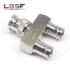 BNC-JKK BNC one male two All copper radio frequency coaxial monitoring adapter female two female one male three-way head