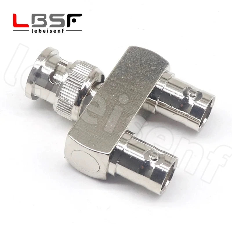 BNC-JKK BNC one male two All copper radio frequency coaxial monitoring adapter female two female one male three-way head