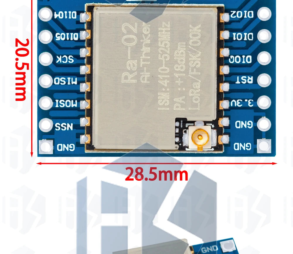 433MHZ SX1278 LoRa Module 433M 10KM Ra-02 Wireless Spread Spectrum Transmission Board 2.4G IPX Antenna for Smart Home