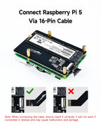 Raspberry Pi 5 Dedicated PCIE to M.2 NVME SSD Solid State Drive Expansion Board 2230 2242 2260 2280 Support Pi5 Active Cooler