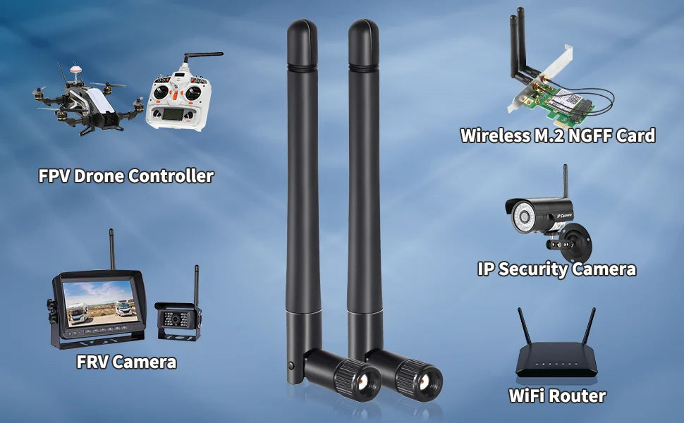 2.4GHz 5G 5.8GHz Wifi Antenna SMA Male to I-P-E-X-1 Coaxial Cable for M.2 NGFF Intel Wireless Network Card WiFi Adapter LaptopI
