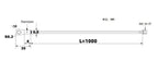 2PCS M10 Surface Fixed Temperature Probe NTC -10K B3950 1% Thermistor Negative Temperature Coefficient Probe 1M