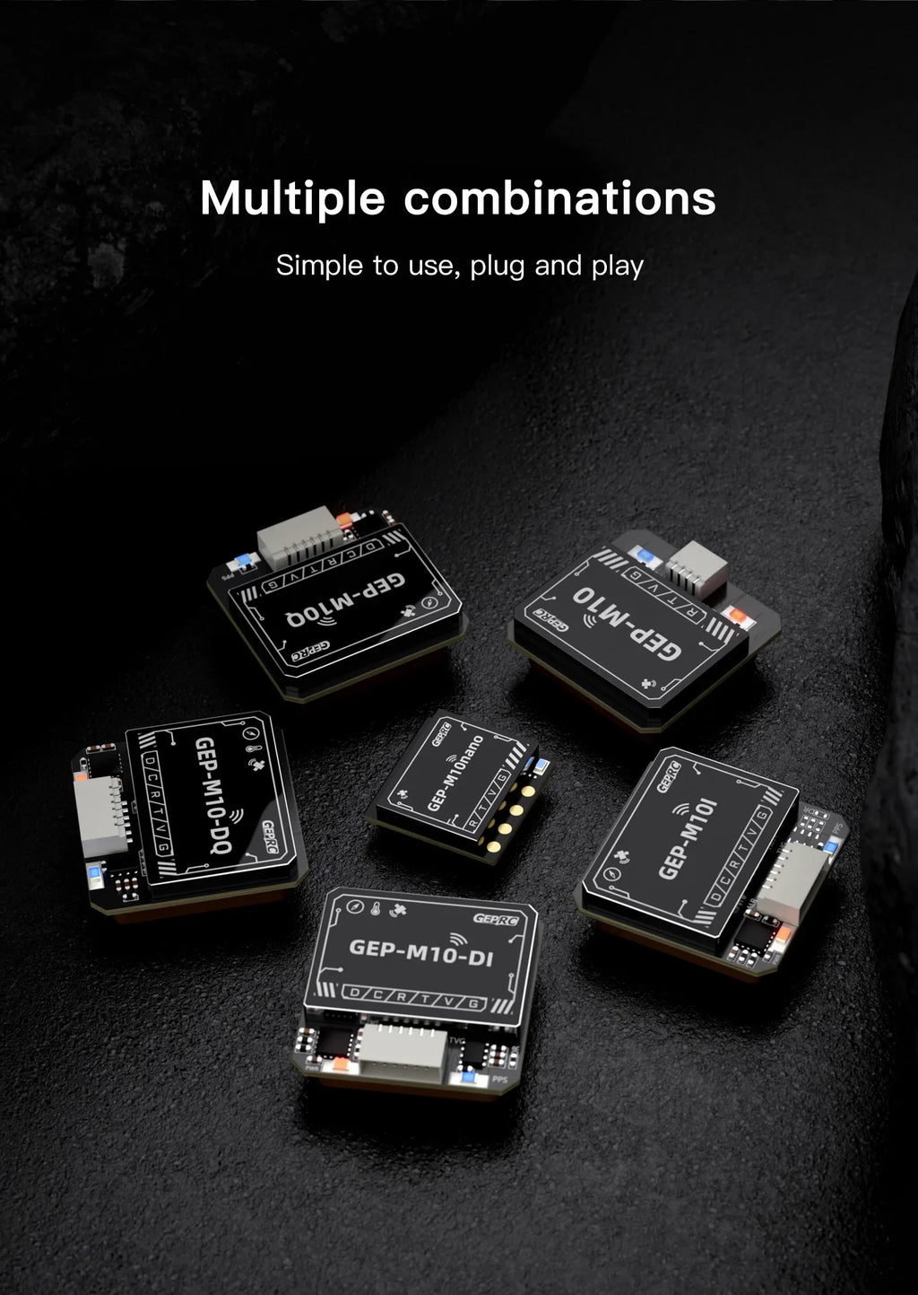 GEPRC GEP-M10 Series GPS Module Integrate SBAS Joint Positioning  M10 Chip QMC5883L Magnetometer DPS310 Barometer FPV Drone