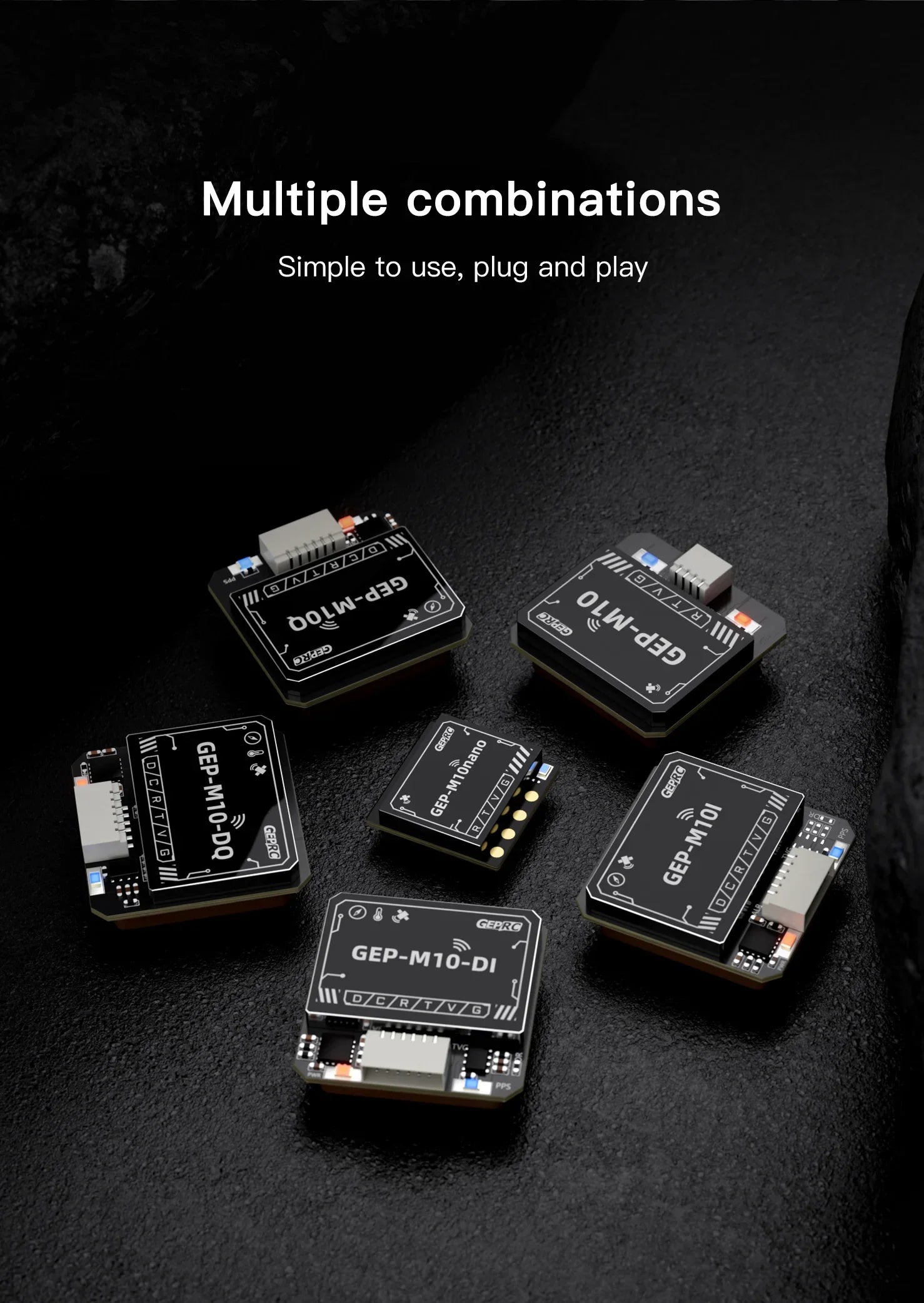 GEPRC GEP-M10 Series GPS Module Integrate SBAS Joint Positioning  M10 Chip QMC5883L Magnetometer DPS310 Barometer FPV Drone