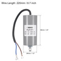 1Pcs CBB60 Run Capacitor 30-50uF 250V AC 2Wire 50/60Hz Cylinder with Terminal M8 Fixing Stud for Air Compressor Water Pump Motor